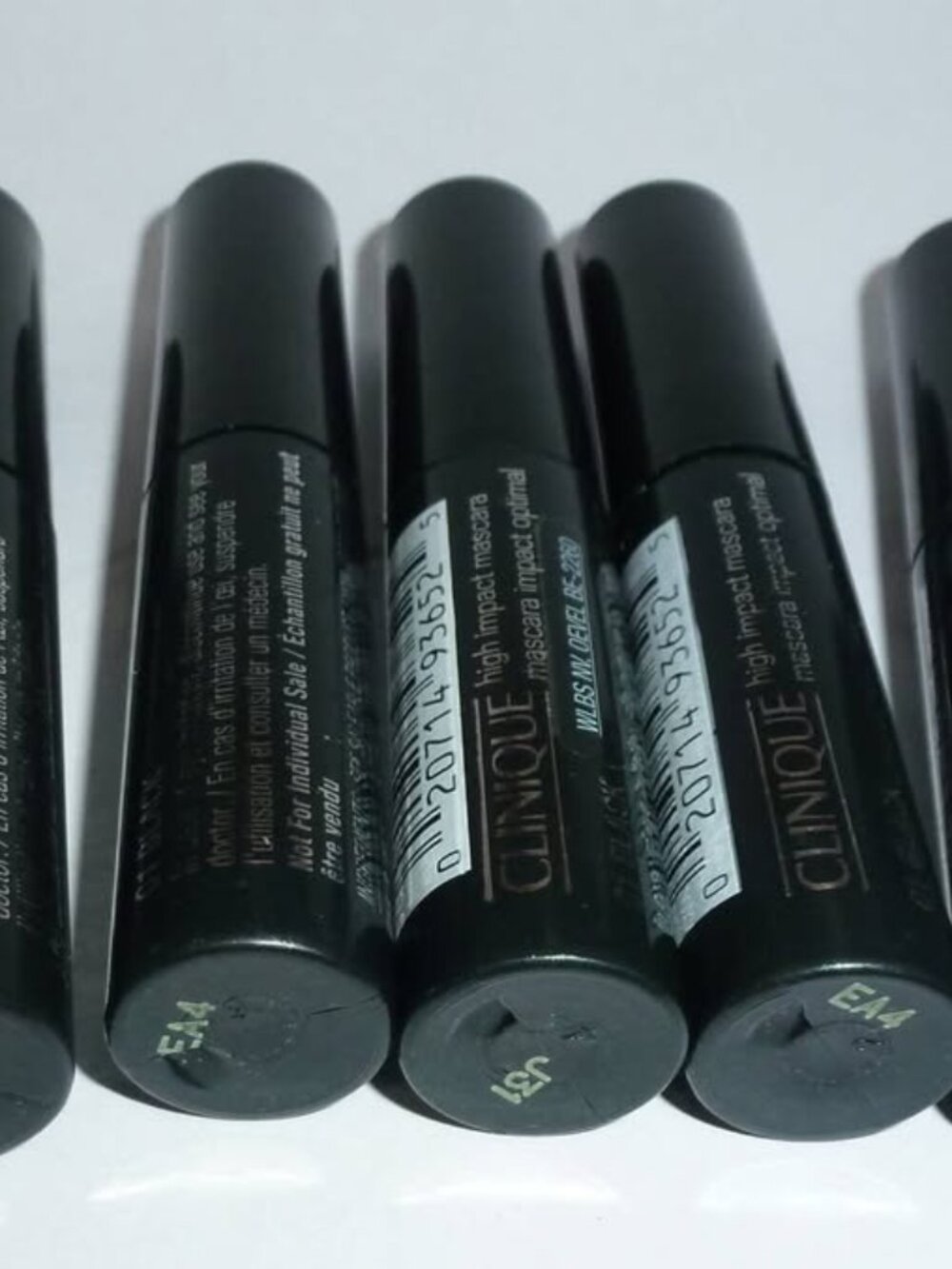 Clinique High Impact Mascara - Black - Lot of 5 Travel Size